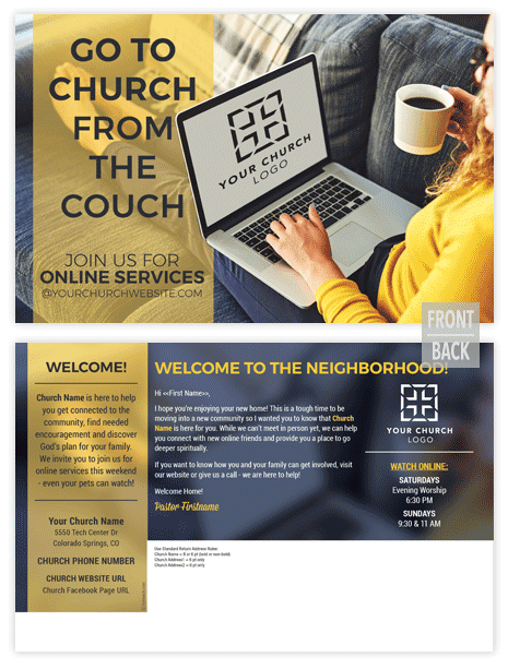 Outreach's Monthly New Mover Program Postcard Design