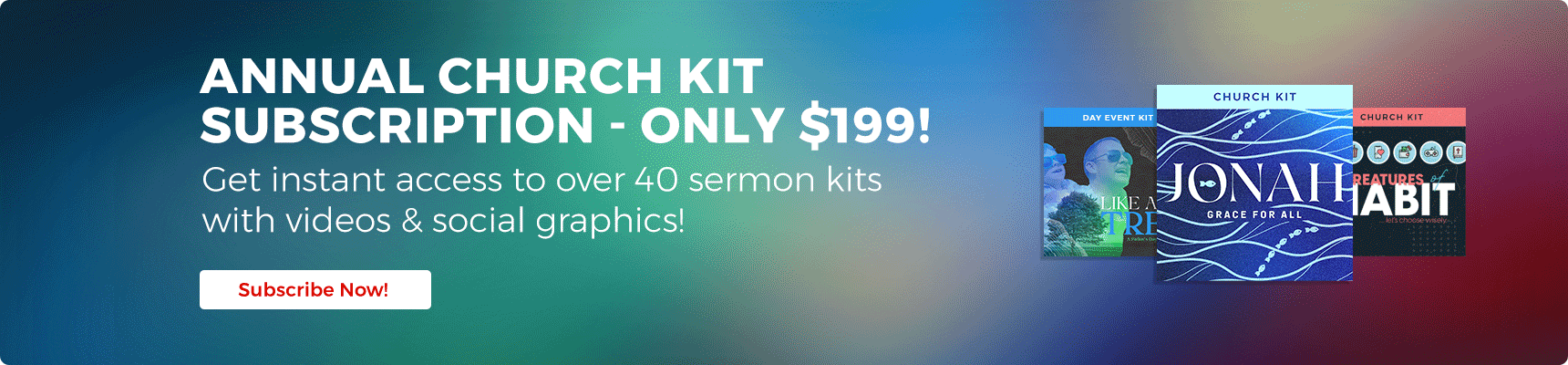 Annual Sermon Series Kit Subscription Only $149