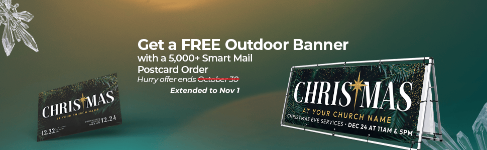 FREE Banner with 5k Postcard Mailing