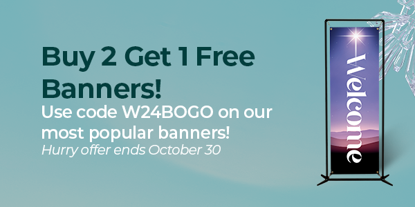 Buy 2 Get 1 FREE Banners