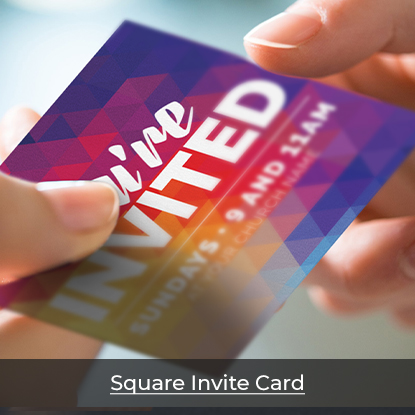 Church Square Invite Cards