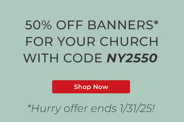 25% Off End of Year Banner Sale