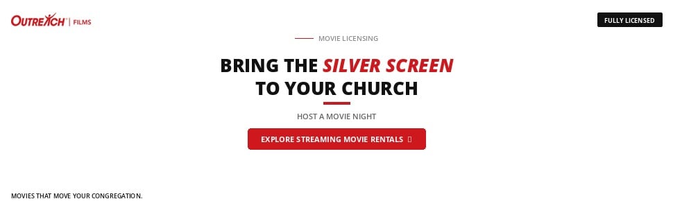 New! Streaming Movies for Churches. Limited Titles - Try it Now! Streaming Movies for Churches