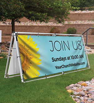 Outdoor Vinyl Church Banner