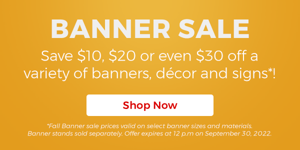 $20 Off Banner Sale