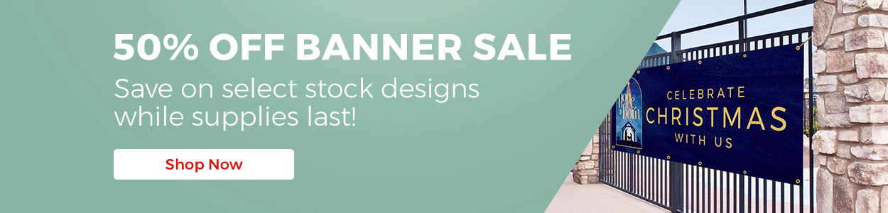 50% OFF Church Banners Sale