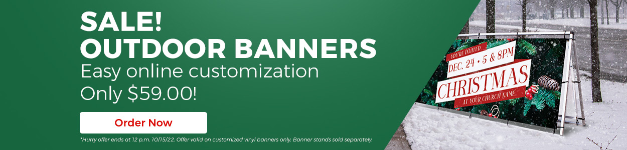 Outdoor Vinyl Banners starting at just $59
