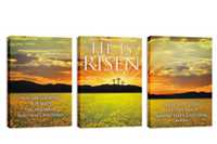 "He is Risen Suite" Canvas Triptych