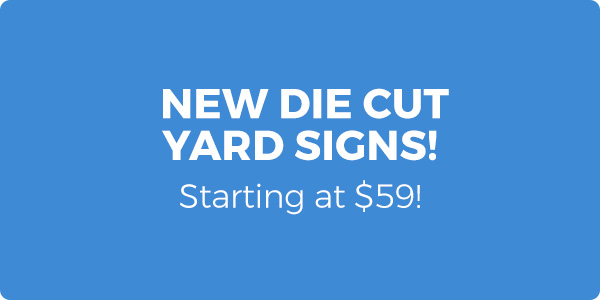 Die Cut Yard Signs for Churches