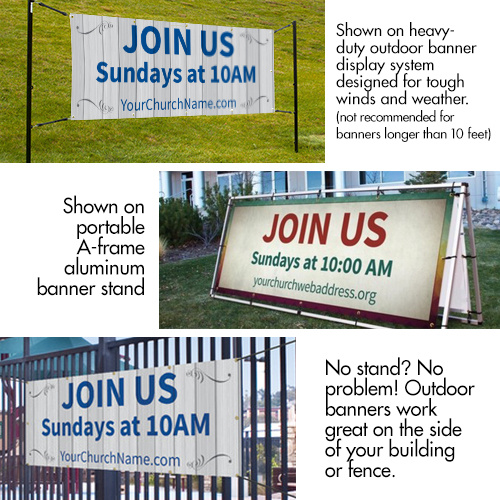 Banners, Back To Church Sunday, Back to Church Sunday Celebration, 3' x 8' 2