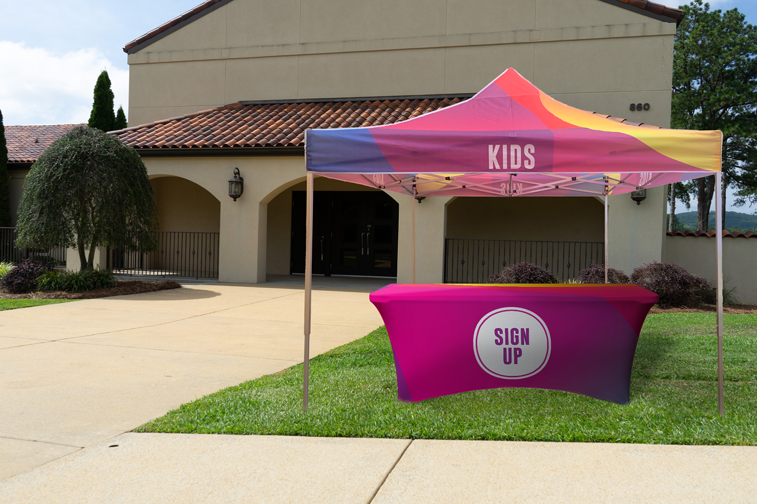 Pop Up Canopy Tents, 10' x 10' Canopy Fabric: Full Design 2