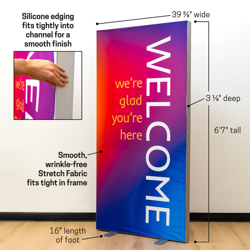 Banners, SEG Stretch Fabric Panel: Full Custom, 38 x 78.5 2