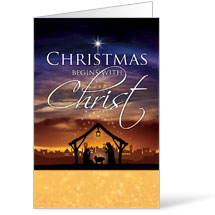 Christmas Begins Christ - 8.5 x 14 Bulletins