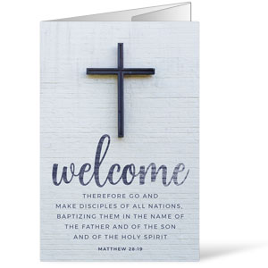 Welcome Cross Psalm 56:3 Bulletins