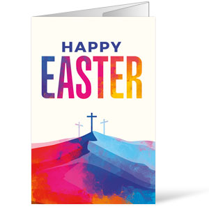 Colorful Easter Crosses Bulletins