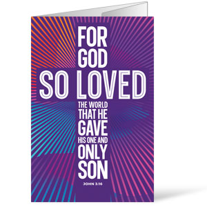 God So Loved Cross Bulletins