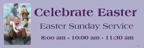 Banners, Easter, Easter Draag - 15, 5' x 15'