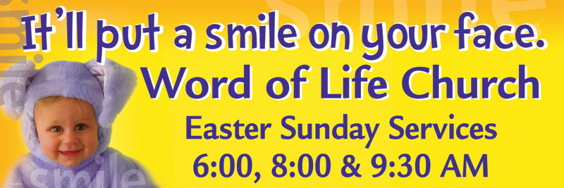 Banners, Easter, Easter Smile - 15, 5' x 15'