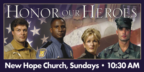 Banners, Summer - General, Honor Our Heroes - 8, 4' x 8'