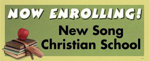 Banners, Now Enrolling - 10, 4' x 10'