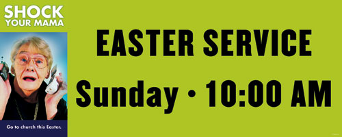 Banners, Easter, Easter Shock - 4 x 10, 4' x 10'