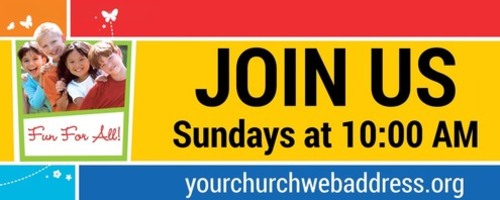 Banners, Summer - General, VBS Youre Invited - 4 x 10, 4' x 10'