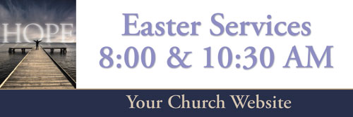 Banners, Easter, Easter Hope Lake - 4 x 12, 4' x  12'