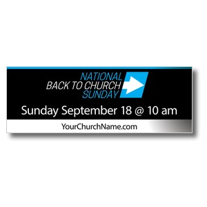 Back to Church Sunday Arrow 3 x 8 ImpactBanners