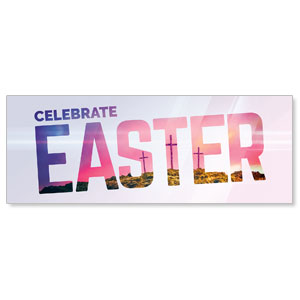 Easter At Calvary - 3x8 Stock Outdoor Banners