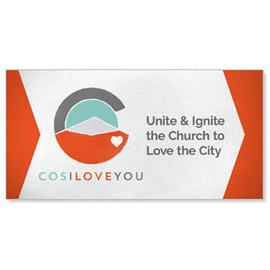 COS I Love You Stock Outdoor Banners