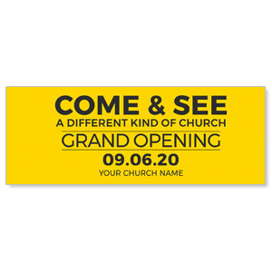 Yellow Grand Opening ImpactBanners