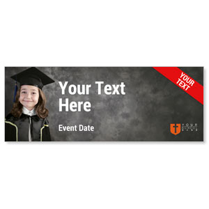 Cap and Gown Your Text ImpactBanners