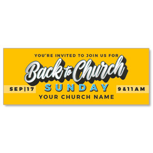 Back to Church Sunday Celebration ImpactBanners