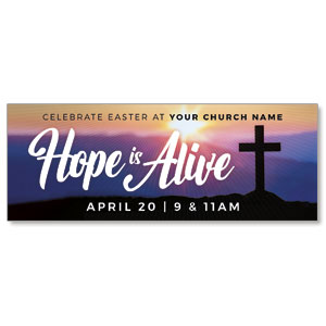 Hope Is Alive Sunrise Cross ImpactBanners