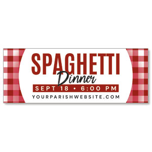Spaghetti Dinner Plate ImpactBanners