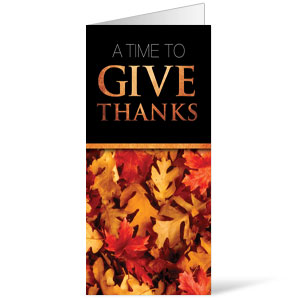 Time To Give Thanks - 11 x 17 Bulletins