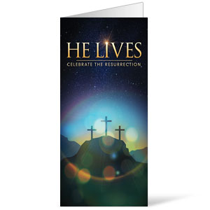 He Lives Crosses - 11 x 17 Bulletins