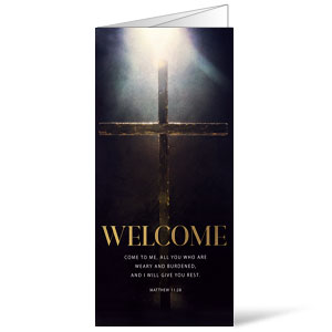 Welcome Cross Matthew 11:28 Bulletins