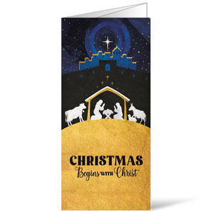 Nativity Begins with Christ Bulletins