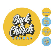 Back to Church Sunday Celebration Set 