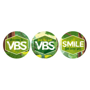 VBS Forest Set Circle Handheld Signs