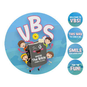 VBS Bible Set Circle Handheld Signs