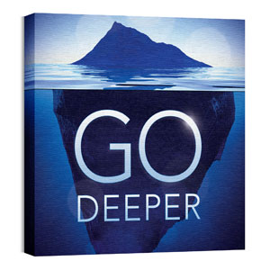 Deeper Iceberg 24 x 24 Canvas Prints