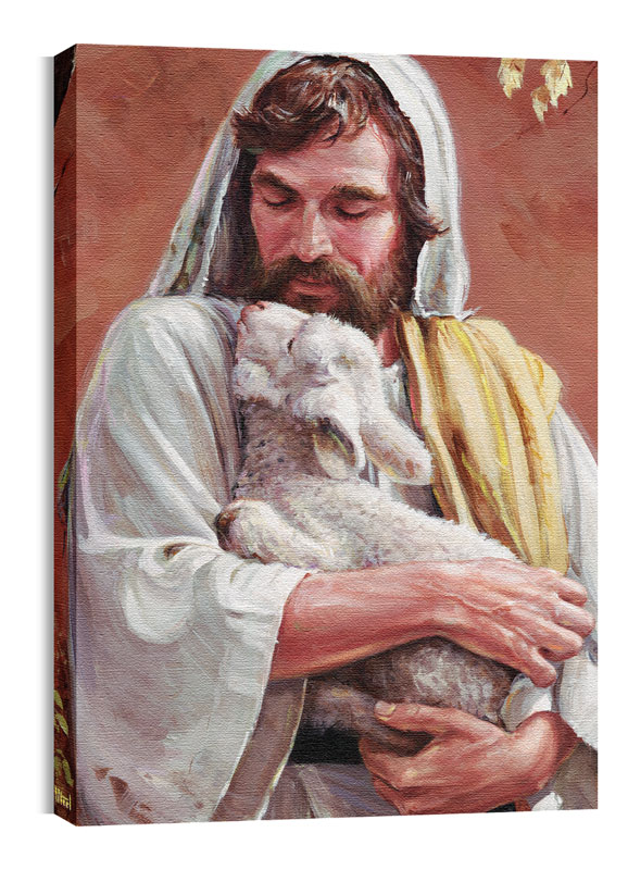 BP Jesus Lamb Canvas Print - Church Wall Art - Outreach Marketing