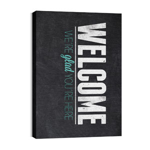 Slate Welcome 24in x 36in Canvas Prints