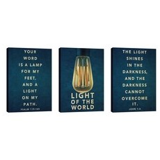 Retro Light Triptych 