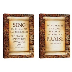 Sing And Praise  24in x 36in Canvas Prints