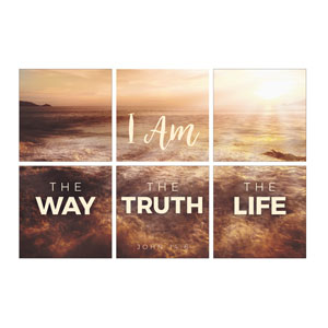 Mod I Am Way Truth Life 24 x 24 Canvas Prints