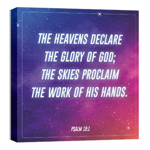 Galactic Explorers Psalm 19:1 36 x 36 Canvas Prints