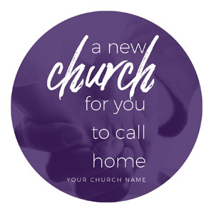 New Church Handshake Circle InviteCards 